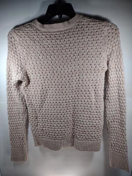 Victoria Secret Cable Knit Sweater Women's Size Medium Cream Colored EUC - Picture 2 of 11